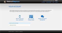 Desktop Screenshot of manage.reliancetelephone.com